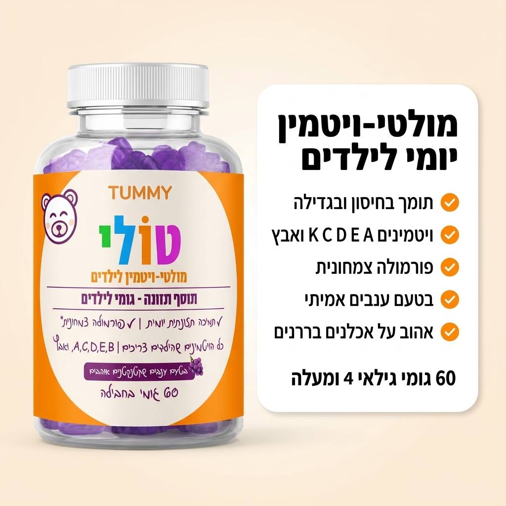 טולי - גומי מולטיויטמין לילדים
