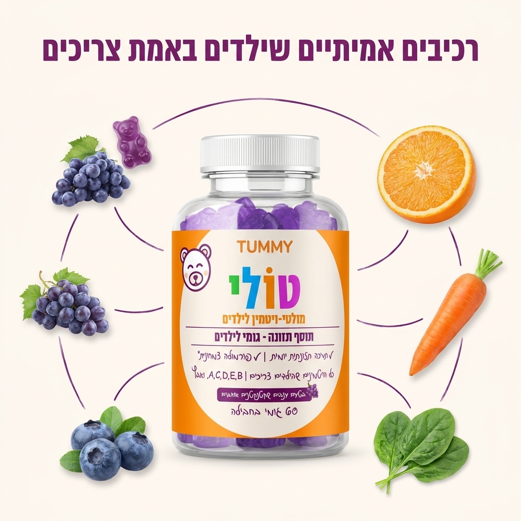 טולי - גומי מולטיויטמין לילדים