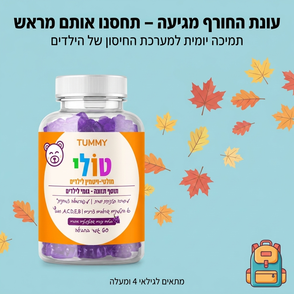 טולי - גומי מולטיויטמין לילדים