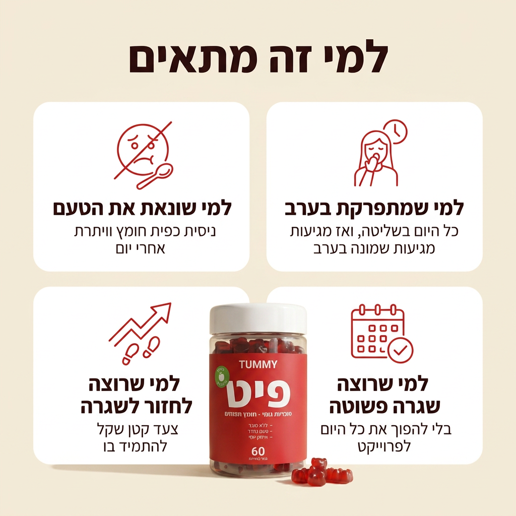 פיט - גומי לתחושת שובע ושריפת שומן