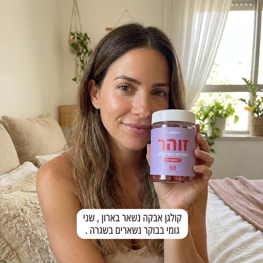 זוהר - גומי קולגן לעור, שיער וציפורניים